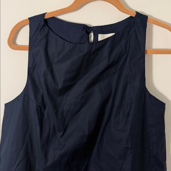 NWT Reformation Adalyn Sleeveless Navy Linen Shift Dress Size M - Picture 3 of 13